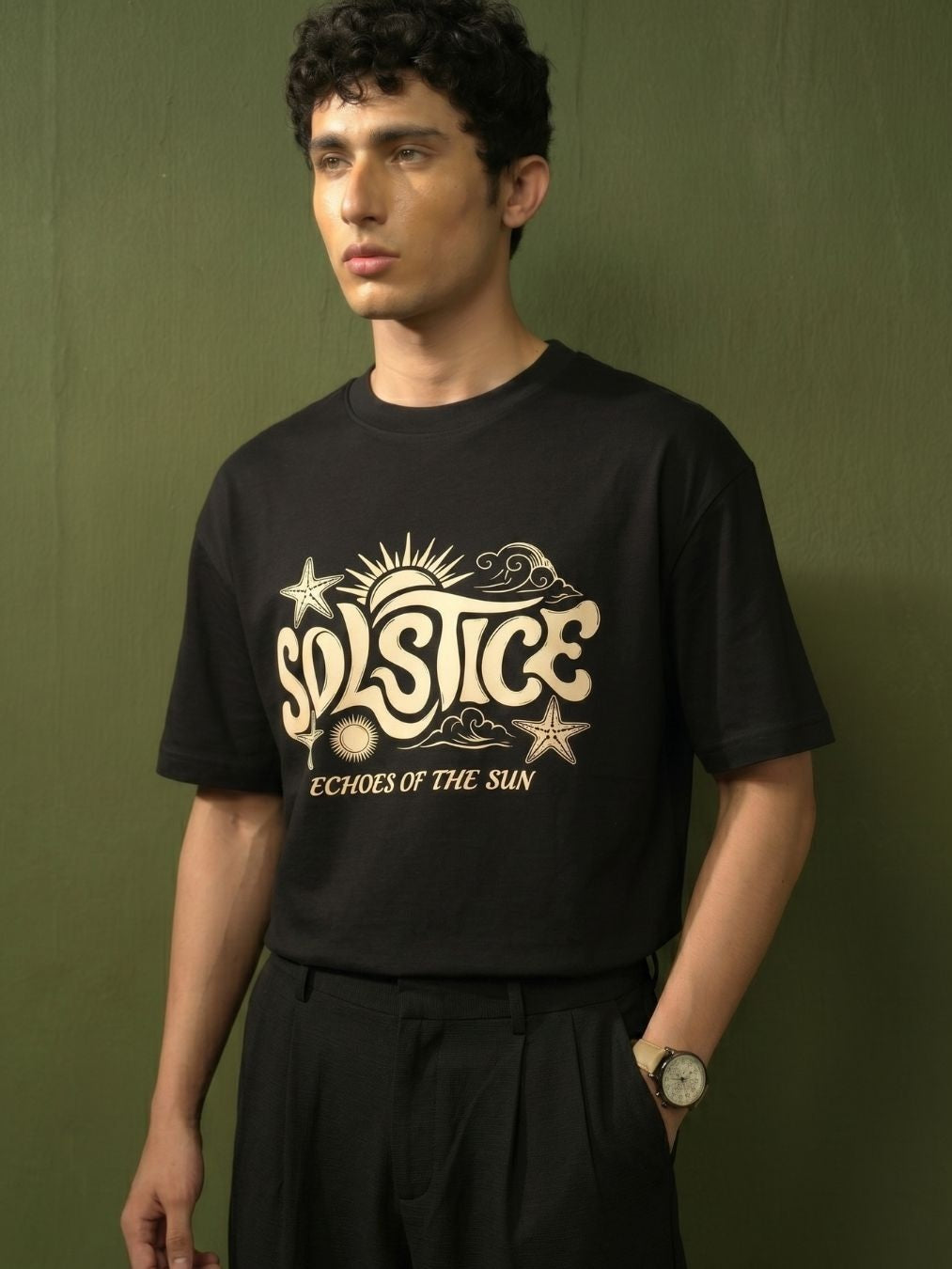 Solstice Black Tee