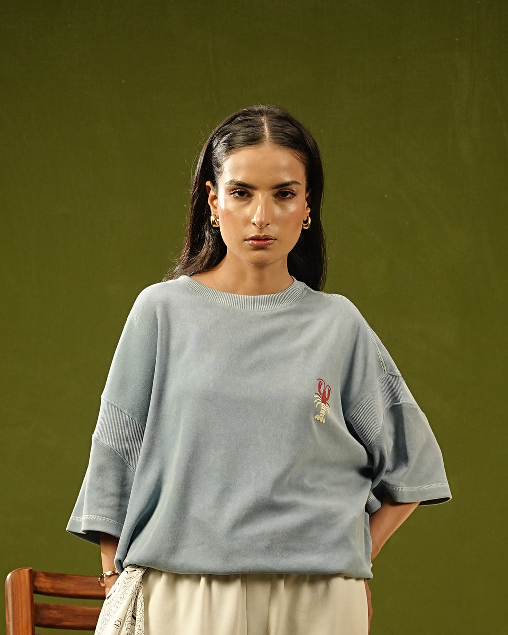 Azure Lobster Tee