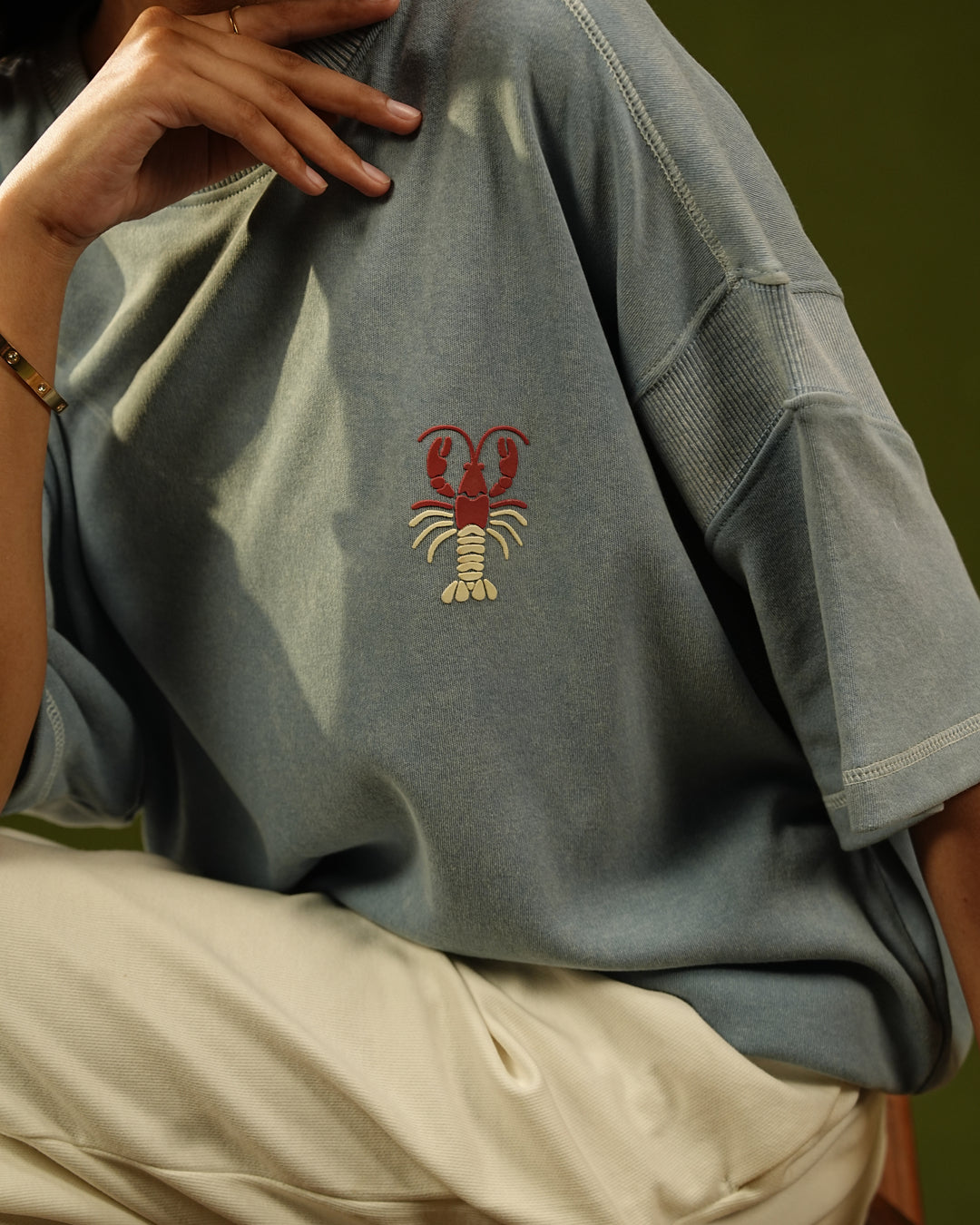Azure Lobster Tee