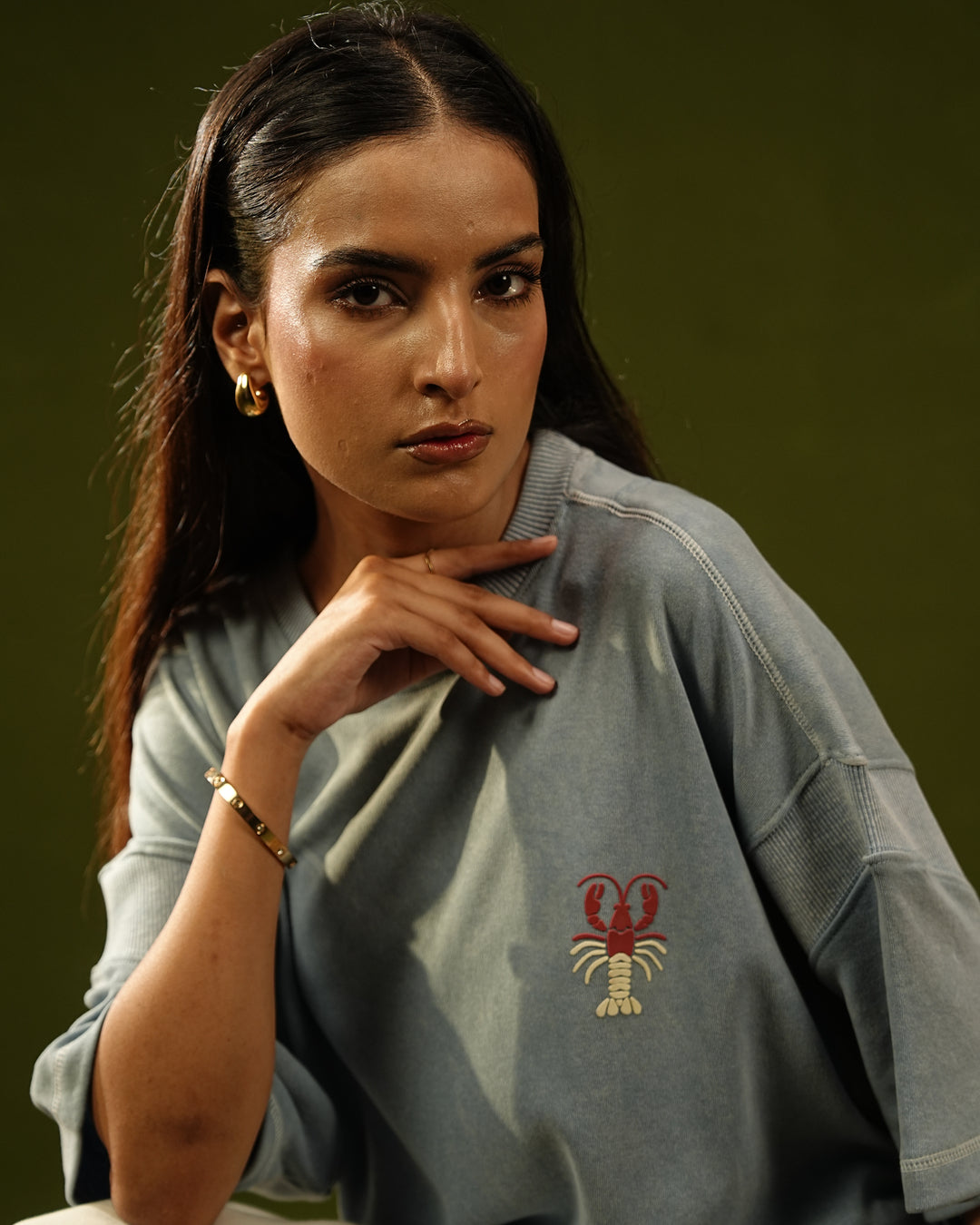 Azure Lobster Tee