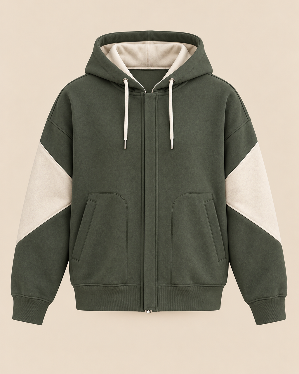 Olive Green Hoodie Men
