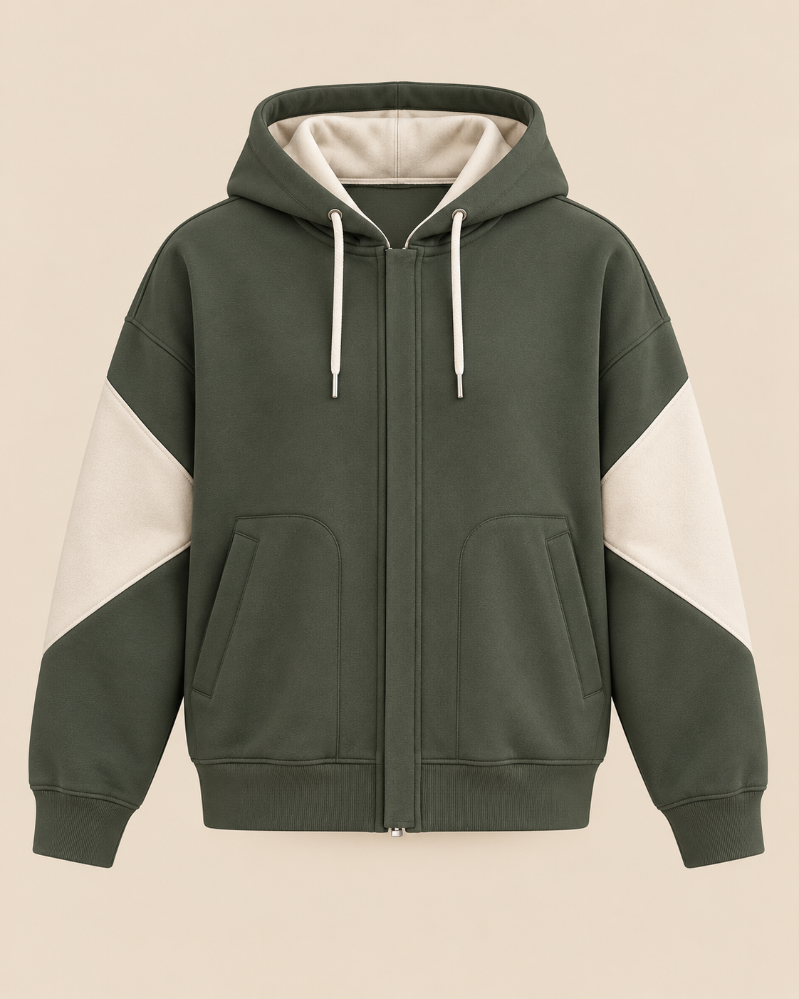 Olive Green Hoodie Men