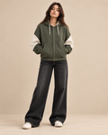 Olive Green Hoodie Women