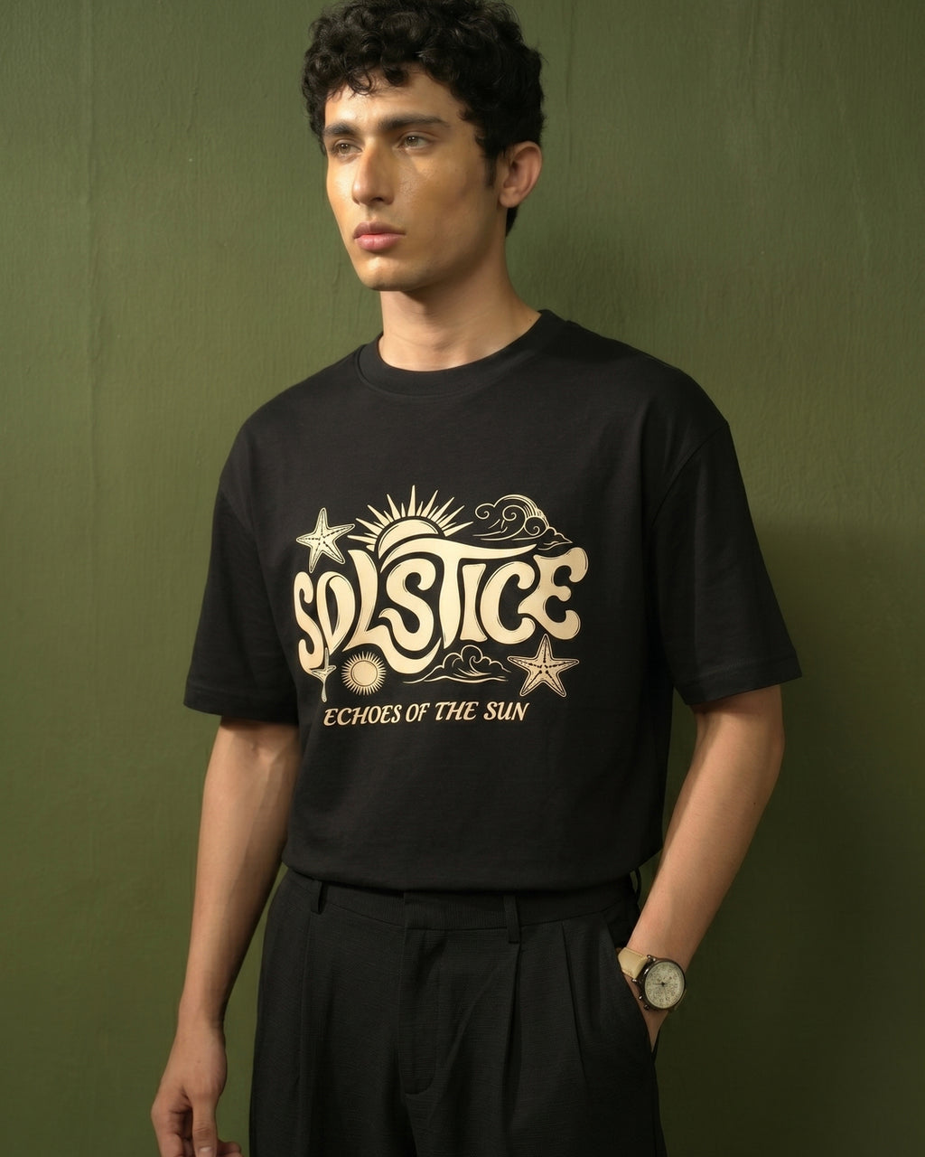 Solstice Black Tee