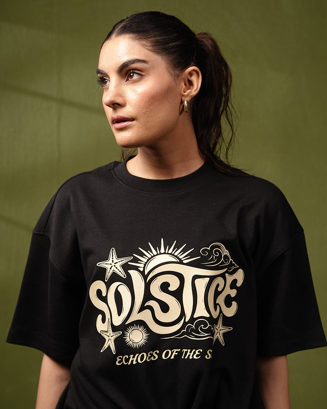 Solstice Black Tee