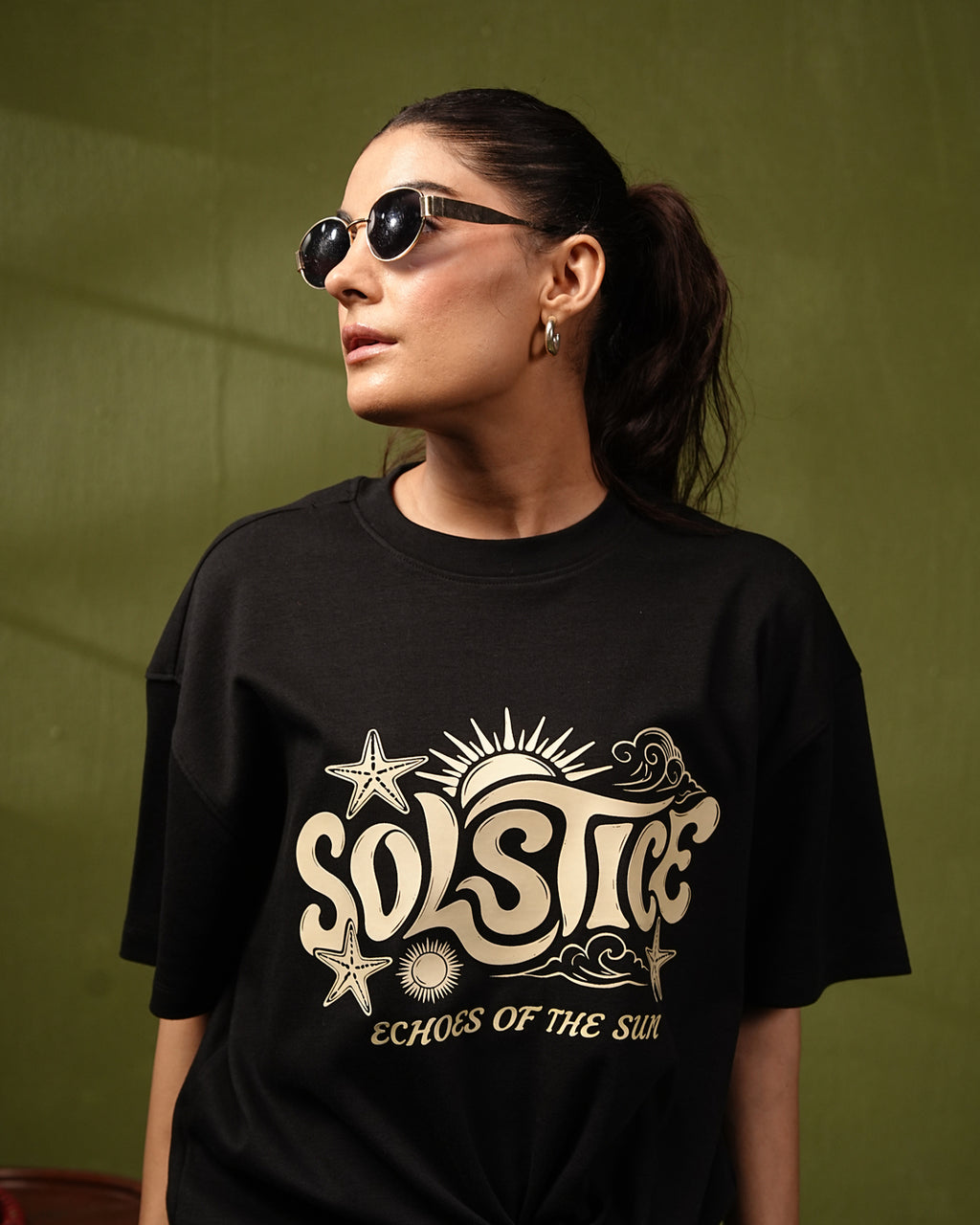Solstice Black Tee