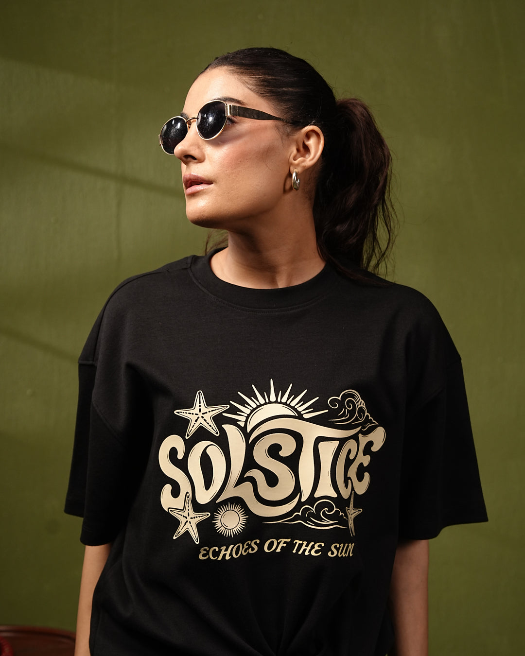 Solstice Black Tee