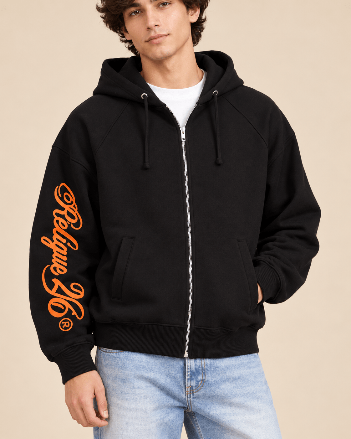 Black Religue Zip-Up Hoodie - RIAB