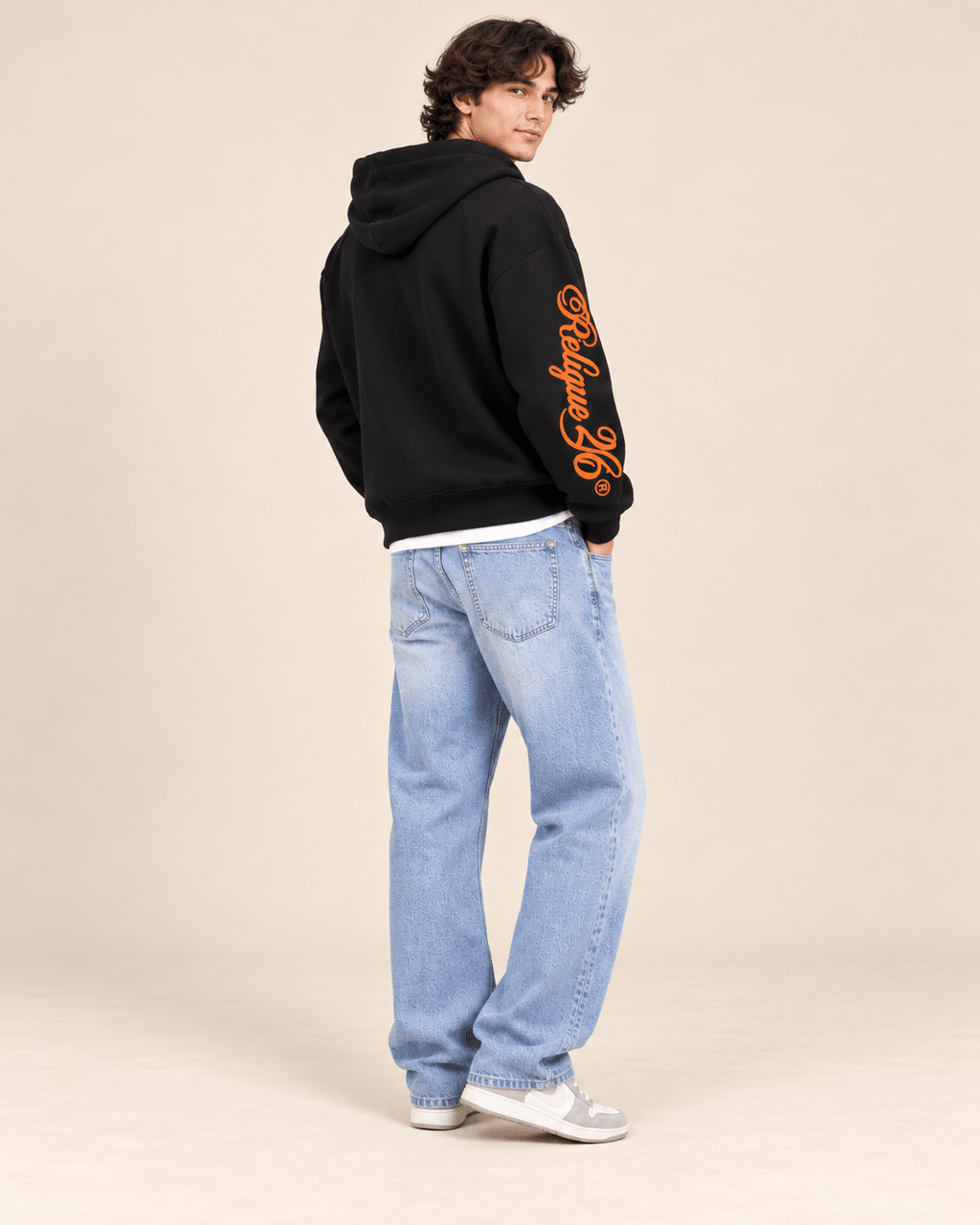 Black Religue Zip-Up Hoodie - RIAB