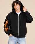 Black Religue Zip-Up Hoodie - RIAB