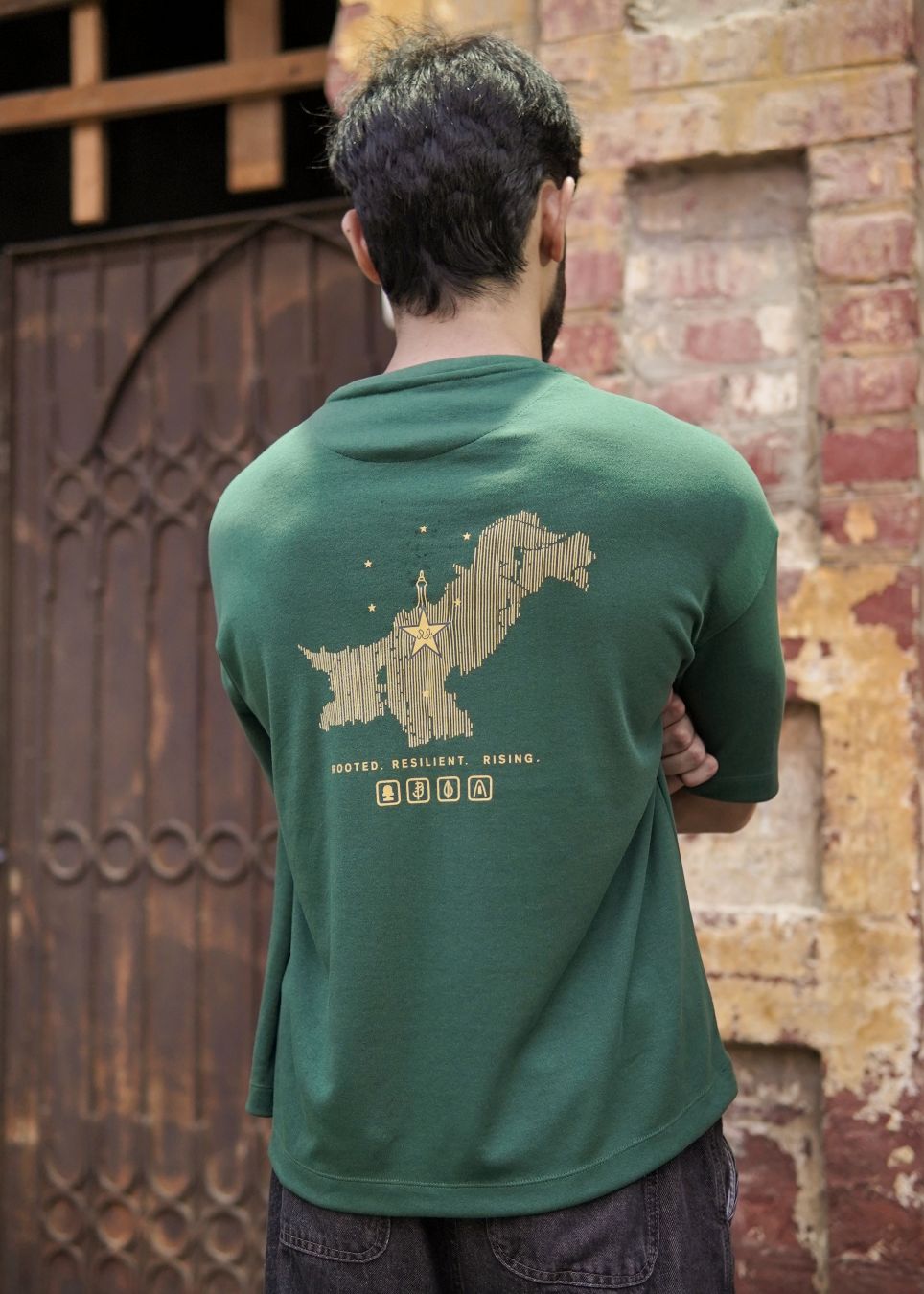 The Azaadi Green Tee