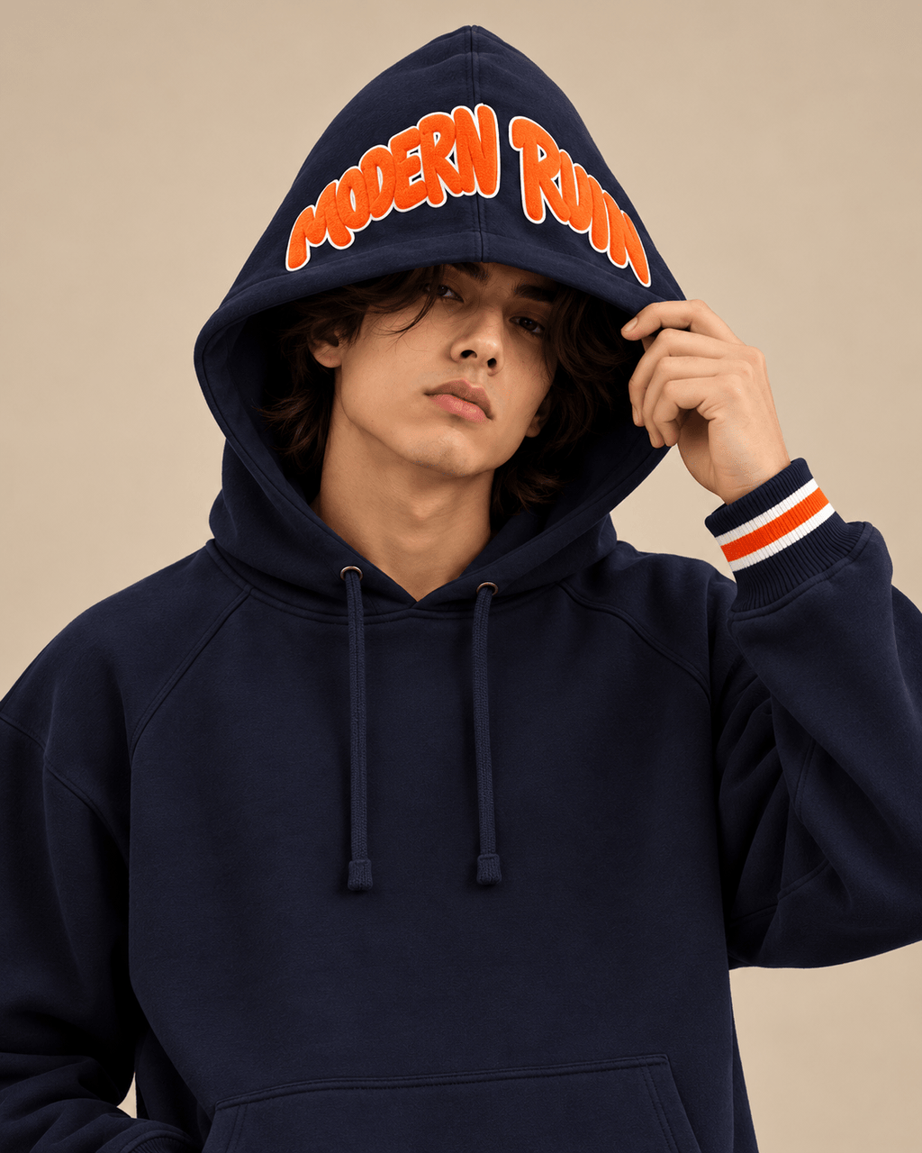 Modern Ruin Navy Hoodie - RIAB