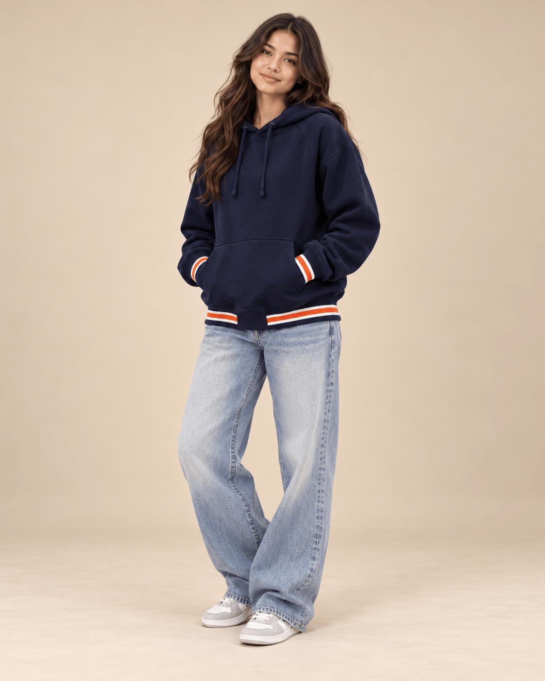 Modern Ruin Navy Hoodie - RIAB