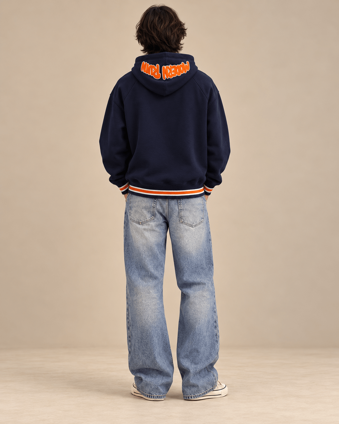 Modern Ruin Navy Hoodie - RIAB
