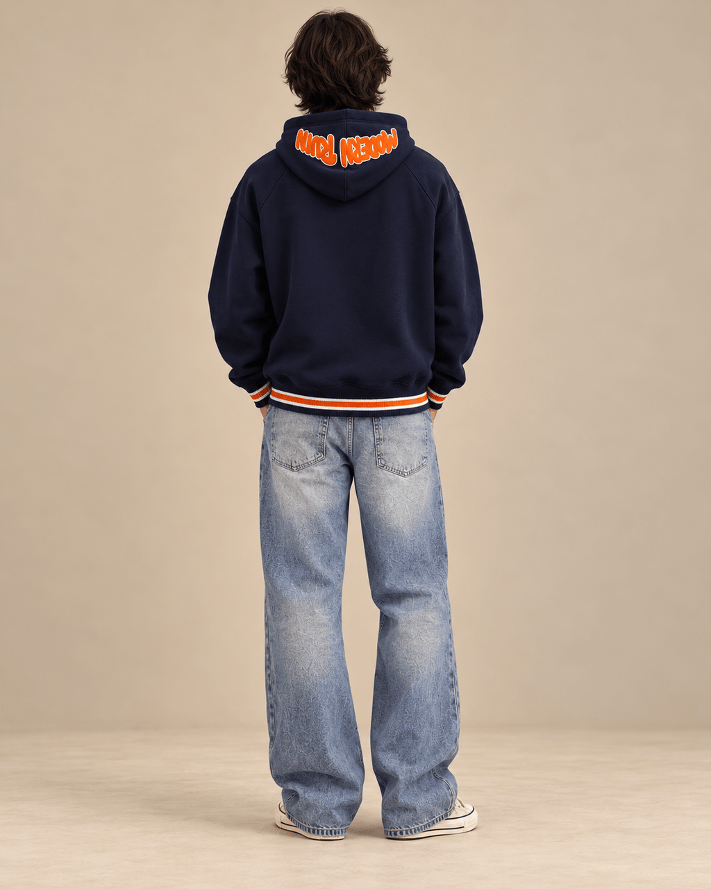 Modern Ruin Navy Hoodie - RIAB