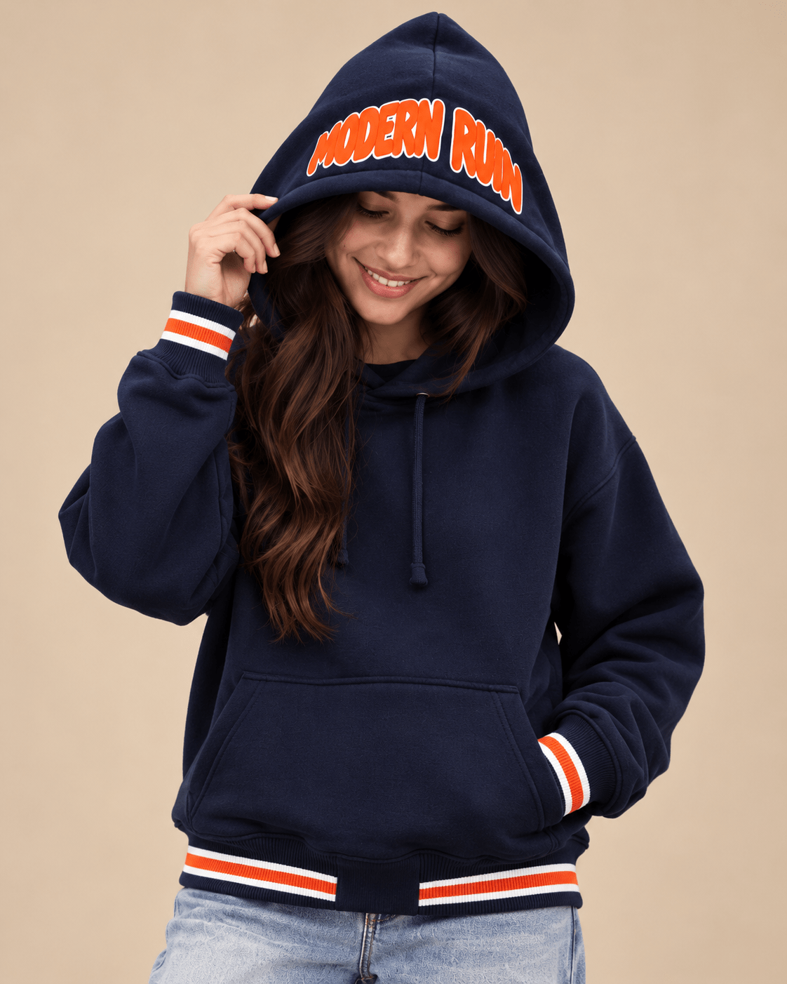 Modern Ruin Navy Hoodie - RIAB