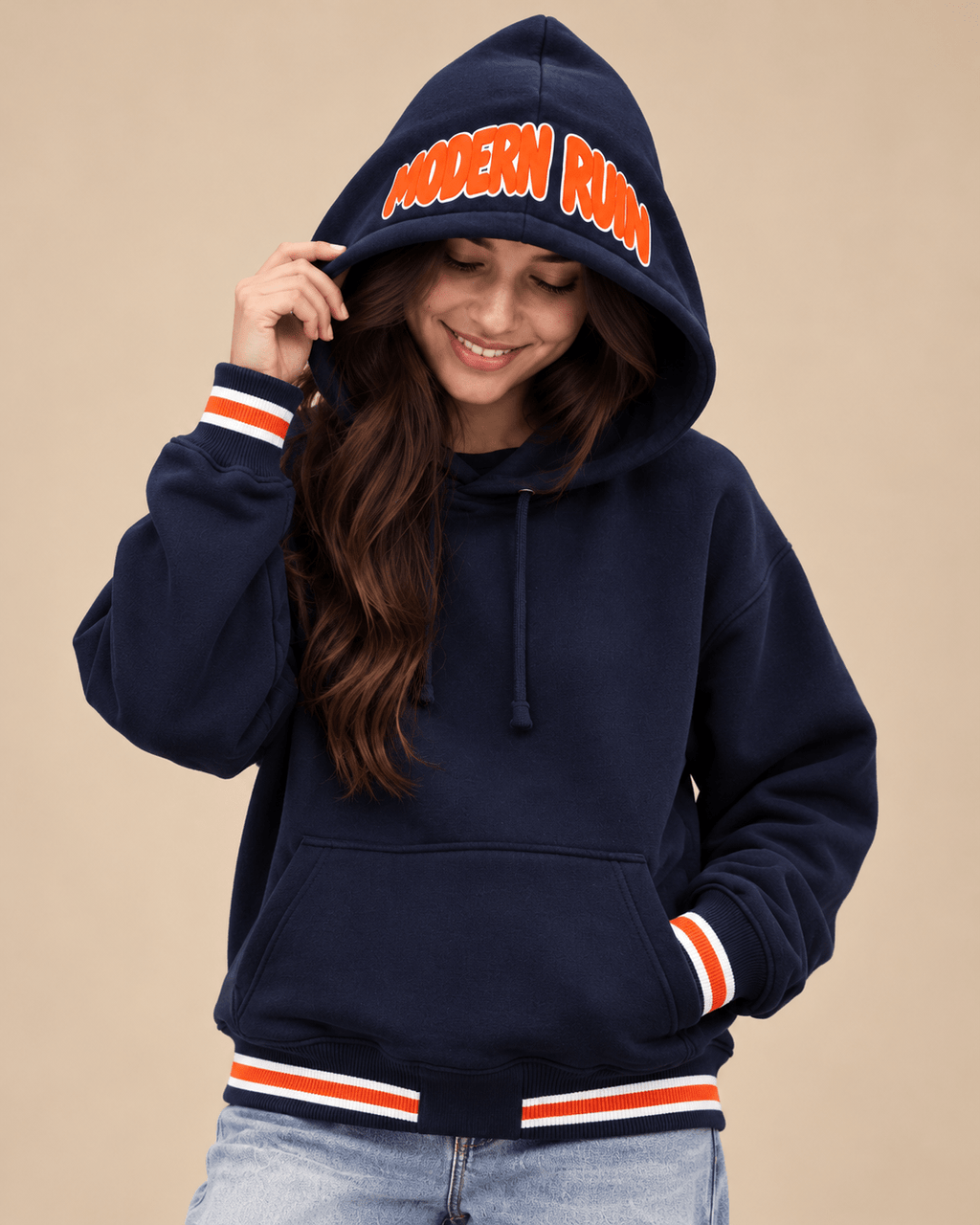 Modern Ruin Navy Hoodie - RIAB