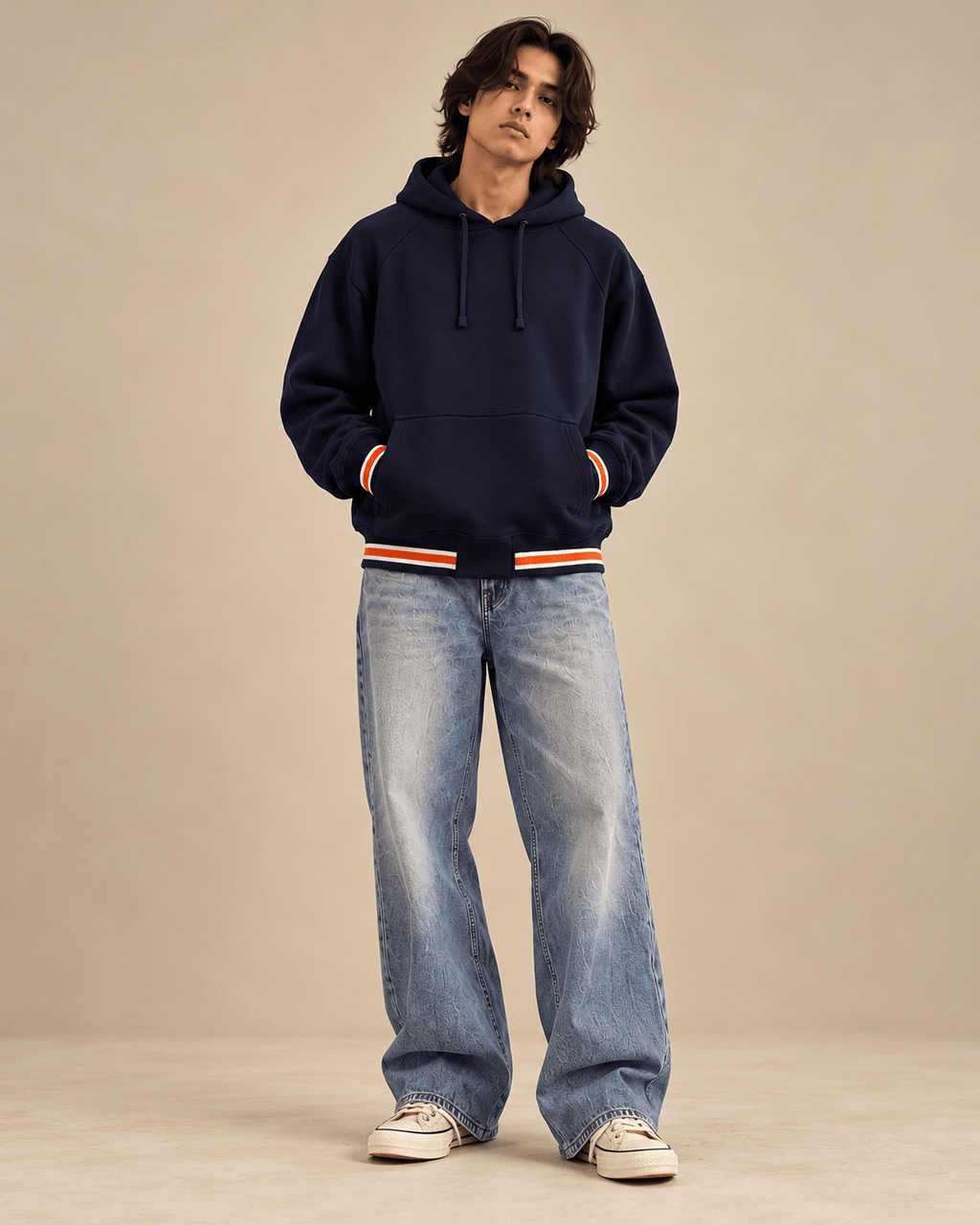 Modern Ruin Navy Hoodie - RIAB
