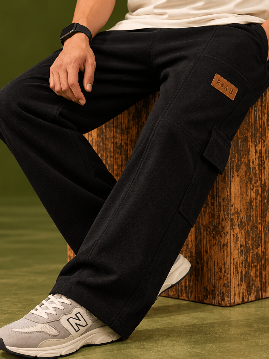 RIAB Straight-Fit Black Trousers - RIAB