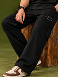 Signature Black Wide-Leg Cargo Pants - RIAB